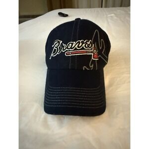 Atlanta Braves Nike Cap Hat One Size Black, Genuine Merch, Curved Bill